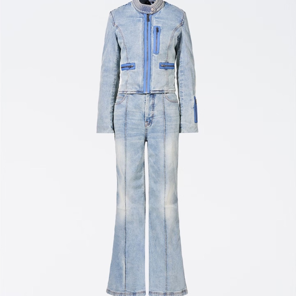 Perfect moment denim Zaza jumpsuit ski